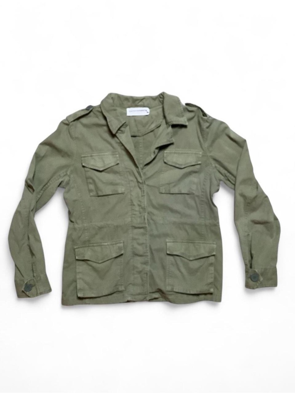 Gypsy Warrior Olive Utility Jacket with Front Flap Pockets
